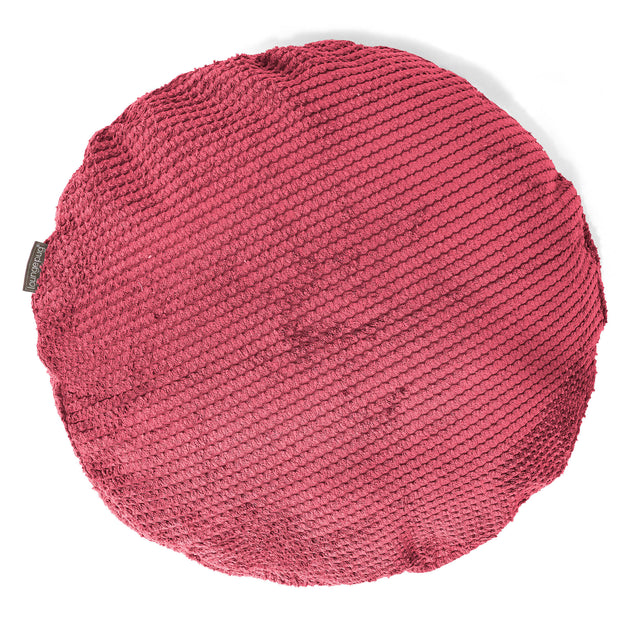 Rund Pudebetræk 50cm - Pom Pom Pastelrød 01