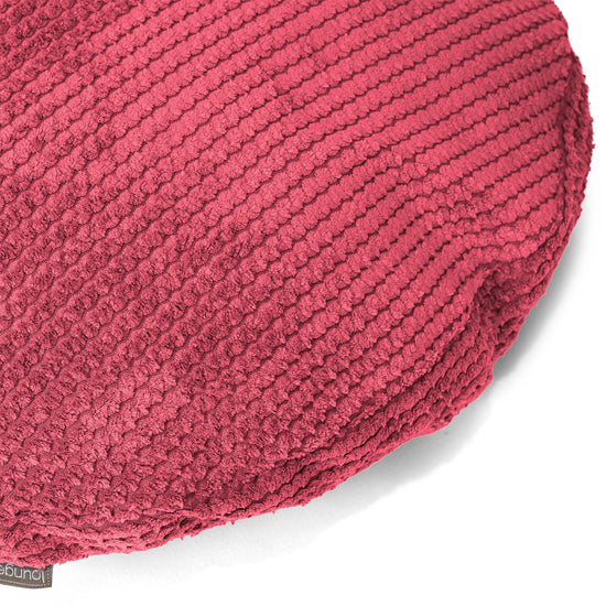 Rund Pudebetræk 50cm - Pom Pom Pastelrød 02