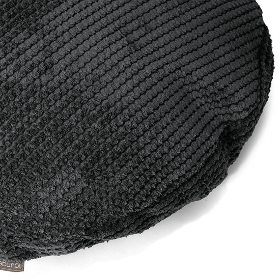 Rund Pudebetræk 50cm - Pom Pom Sort 02