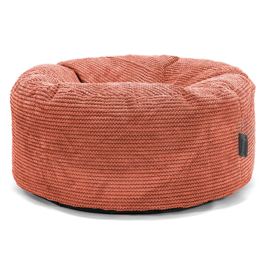Rund Puf - Pom Pom Græskarorange 01