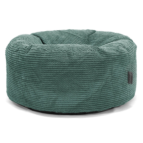 Rund Puf - Pom Pom Mosgrøn 01
