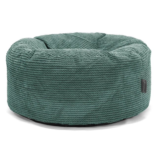 Rund Puf - Pom Pom Mosgrøn 01