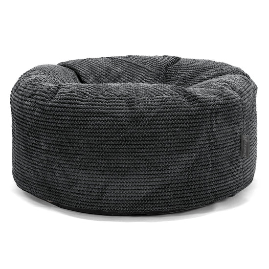 Rund Puf - Pom Pom Sort 01