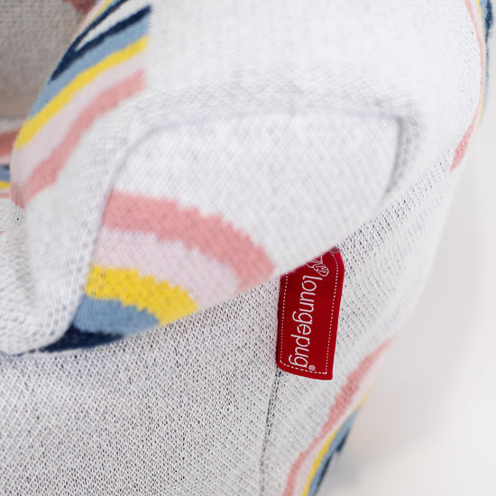 Sækkestol Børn 1-3 år - Strikket Regnbue 02