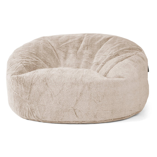 Sækkestol Sofa 'Mammut' - Imiteret Kaninpels Gyldenbrun 01