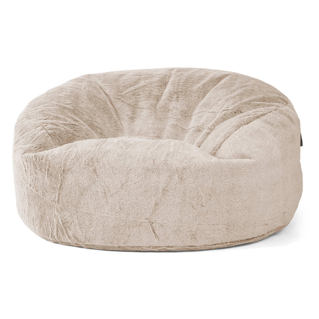 Sækkestol Sofa 'Mammut' - Imiteret Kaninpels Gyldenbrun 01