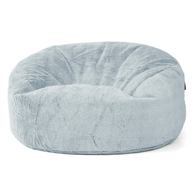 Sækkestol Sofa 'Mammut' - Imiteret Kaninpels Støvet Blå 01