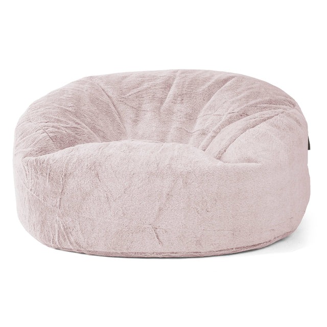 Sækkestol Sofa 'Mammut' - Imiteret Kaninpels Støvet Lyserød 01