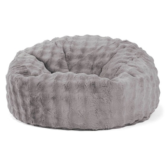 Sækkestol Sofa 'Mammut' - Imiteret Pels Bubble Grå 01