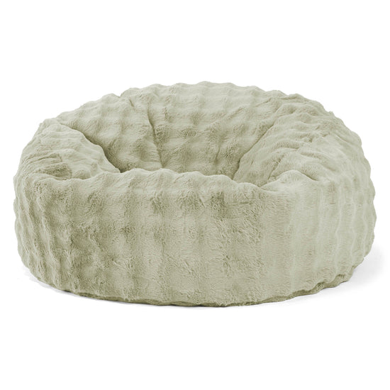 Sækkestol Sofa 'Mammut' - Imiteret Pels Bubble Salviegrøn 01