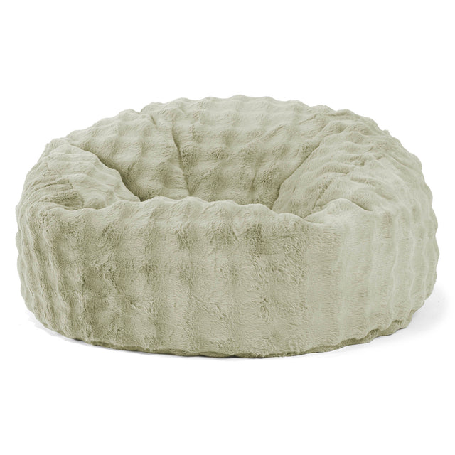 Sækkestol Sofa 'Mammut' - Imiteret Pels Bubble Salviegrøn 01