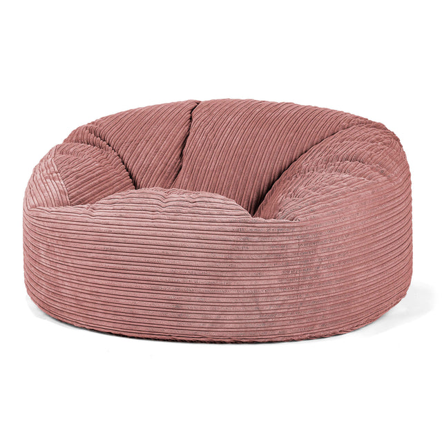 Sækkestol Sofa 'Mammut' - Klassisk Jernbanefløjl Fersken 01