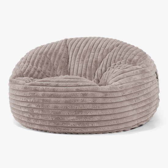 Sækkestol Sofa 'Mammut' - Ultraplysfløjl Mink 01