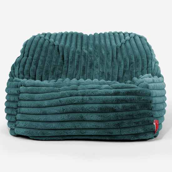 Sloucher Sækkestol - Ultraplysfløjl Turkis 02