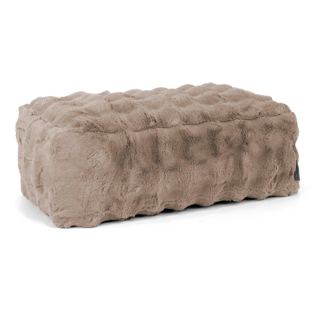 Stor Fodskammel-Imiteret Pels Bubble Mink 01