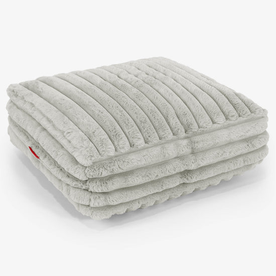 Stor Gulvpude - Ultraplysfløjl Salviegrøn 01