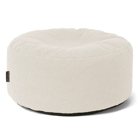 Rund Puf - Boucle Elfenben 01