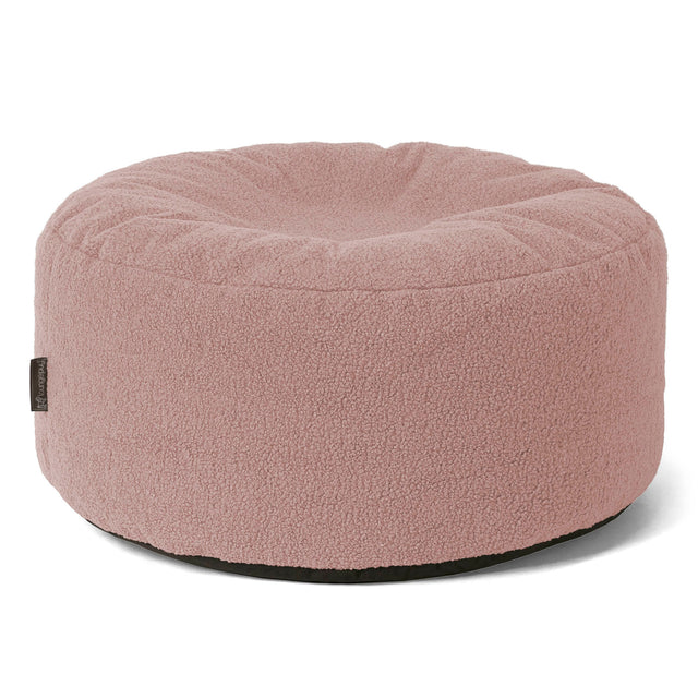 Rund Puf - Boucle Lyserød 01