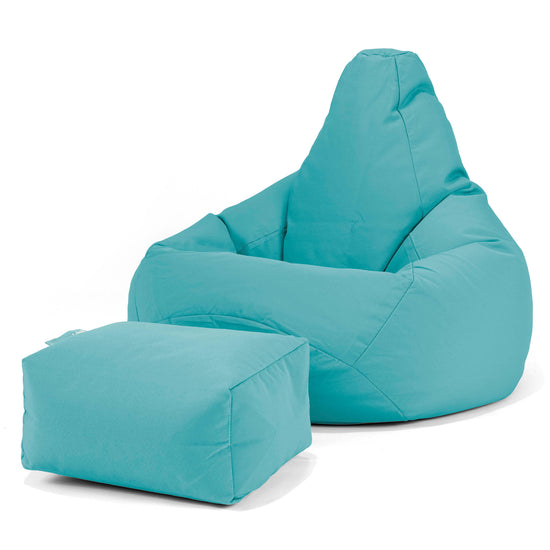 SoleiStorm™ Ultra 2000 h+ Gamer Sækkestol - Olefin Cyan 01