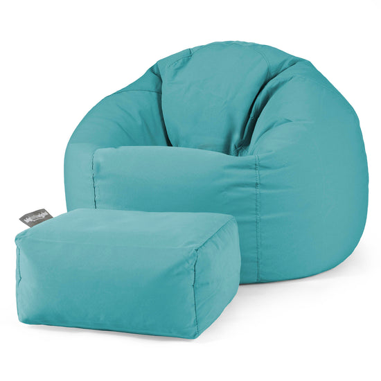 SoleiStorm™ Ultra 2000 h+ Klassisk Sækkestol - Olefin Cyan 02