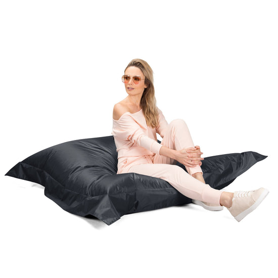 Big Bertha Original, Sækkestol XXL Udendørs, Gulvpude, Sækkepude - Platinegrå