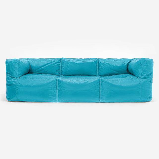 SmartCanvas™ Modulsofa Sækkestol 3 stk - Cyan Blå 01