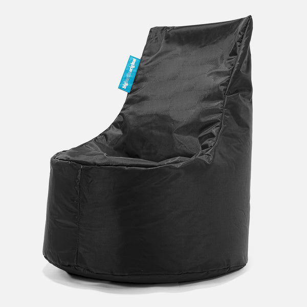 SmartCanvas™ Sækkestol med Ryglæn til Børn - Sort 01