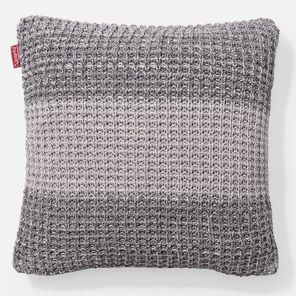 Pude 47 x 47cm - 100% Bomulds Chester Grå 01