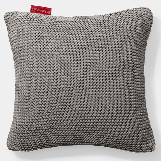 Pude 47 x 47cm - 100% Bomulds Ellos Grå 01