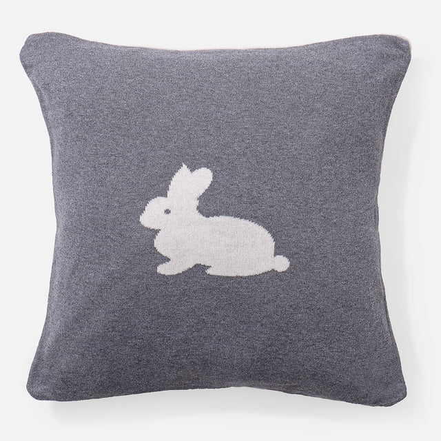 Pude 47 x 47cm - 100% Bomulds Rabbit 01