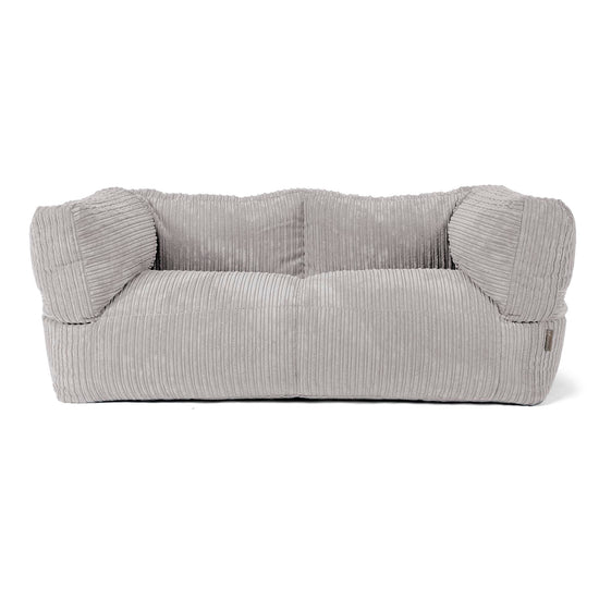 Albert Sækkestol Sofa 2 pers - Klassisk Jernbanefløjl Sølvgrå 01