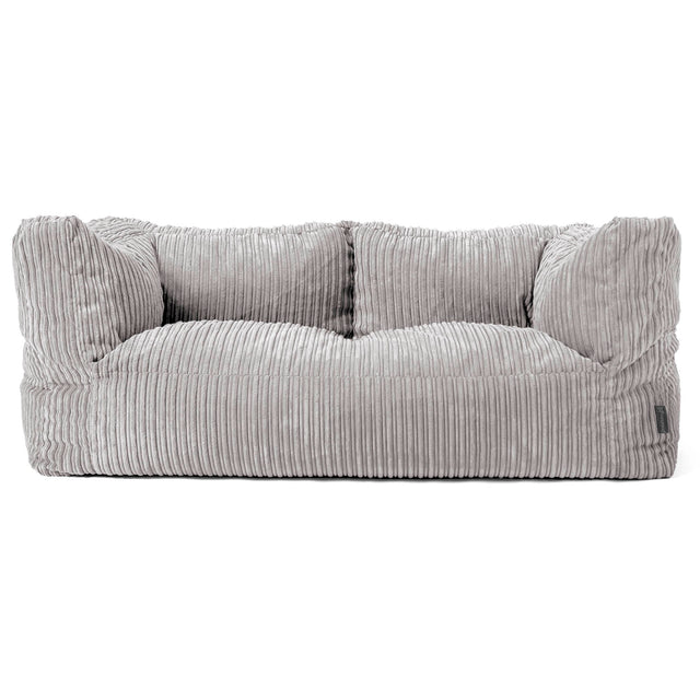 Albert Sækkestol Sofa 2 pers - Klassisk Jernbanefløjl Sølvgrå 01
