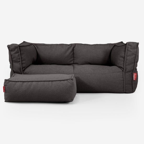 Albert Sækkestol Sofa 2 pers - Boucle Grafit Grå_02