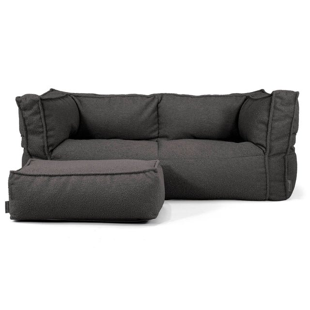 Albert Sækkestol Sofa 2 pers - Boucle Grafit Grå_02