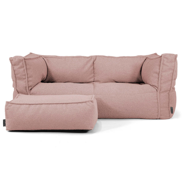 Albert Sækkestol Sofa 2 pers - Boucle Lyserød_02