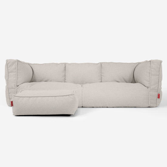 Albert Sækkestol Sofa 3 pers - Boucle Elfenben_02