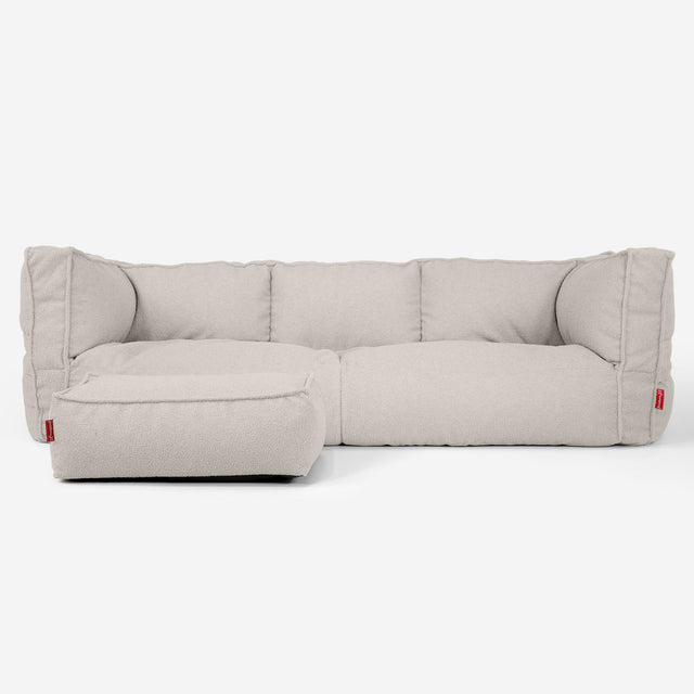 Albert Sækkestol Sofa 3 pers - Boucle Elfenben_02