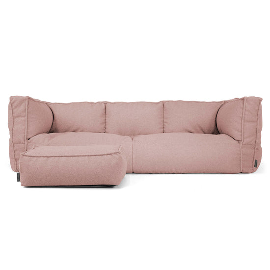 Albert Sækkestol Sofa 3 pers - Boucle Lyserød_02