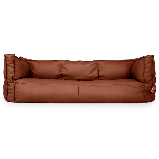 Albert Sækkestol Sofa 3 pers - Vegansk Læder Kastanje 01