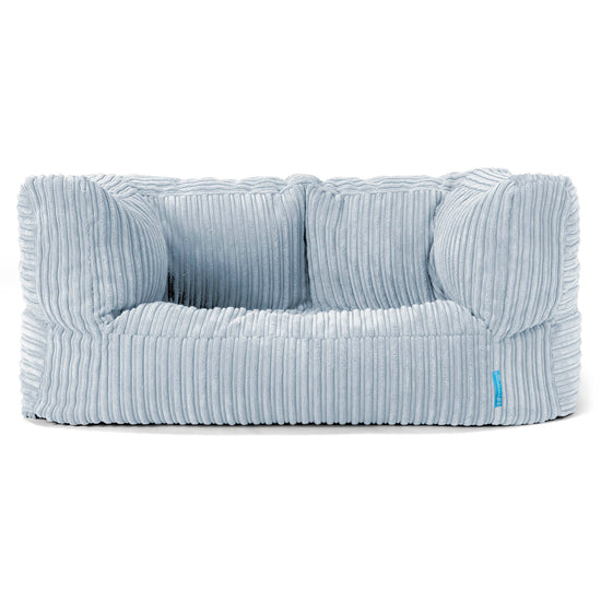Albert Børnesofa 2-6 år - Klassisk Jernbanefløjl Baby Blå 01