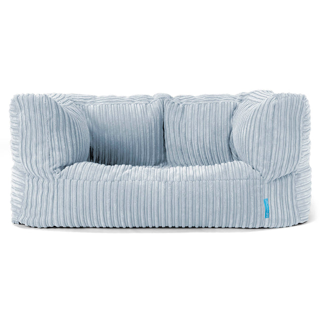 Albert Børnesofa 2-6 år - Klassisk Jernbanefløjl Baby Blå 01