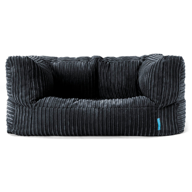 Albert Børnesofa 2-6 år - Klassisk Jernbanefløjl Sort 01