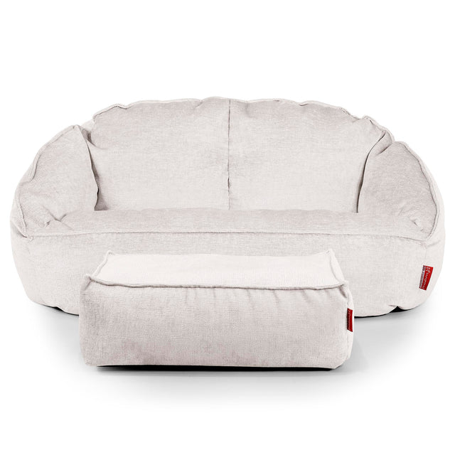 Bubble-sækkesofa - Chenille Cremefarvet 02