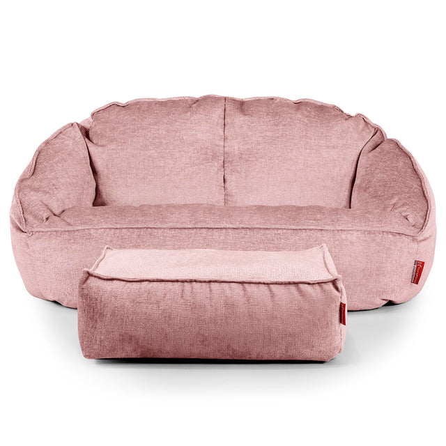 Bubble-sækkesofa - Chenille Lyserød 02