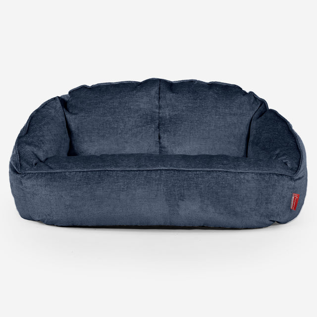 Bubble-sækkesofa - Chenille Navy 01