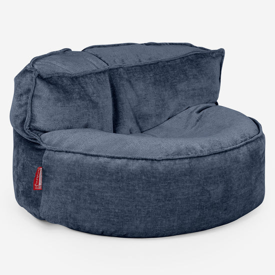 Chloe Sækkesofa - Chenille Navy 01