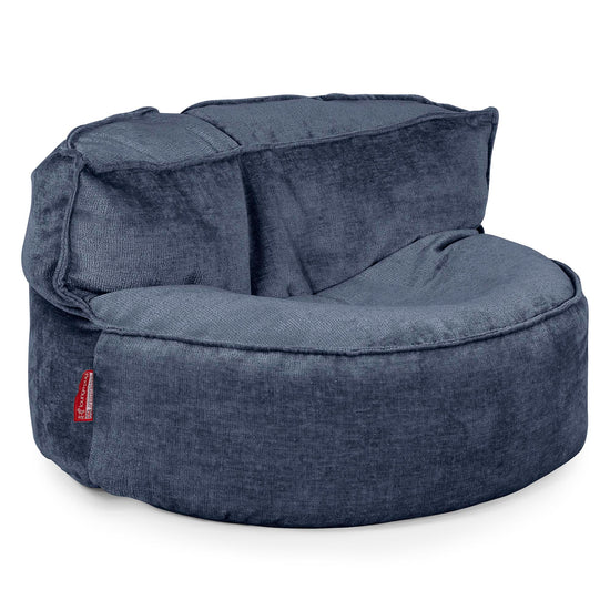 Chloe Sækkesofa - Chenille Navy 01
