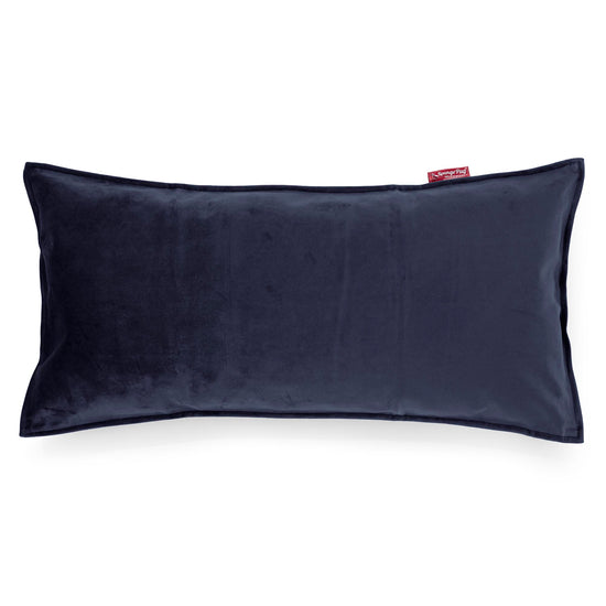 CloudSac 50 Kæmpe Pude med Memory Skum 40 x 80cm - Fløjl Marineblå 01