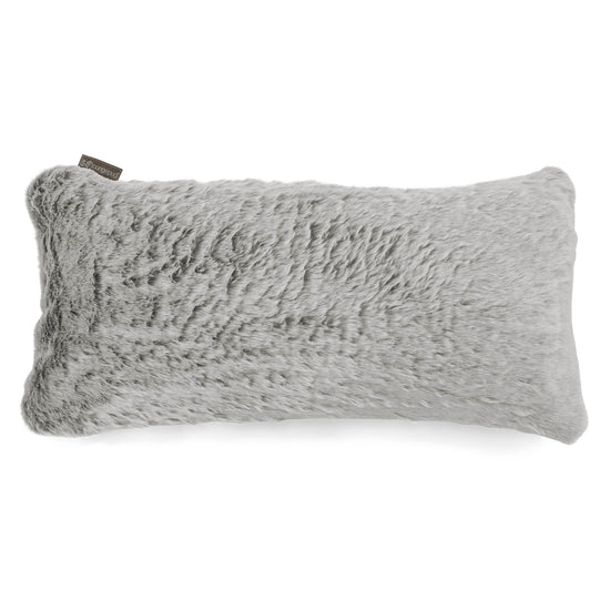 CloudSac 50 Kæmpe Pude med Memory Skum 40 x 80cm - Imiteret Kaninpels Lysegrå 01