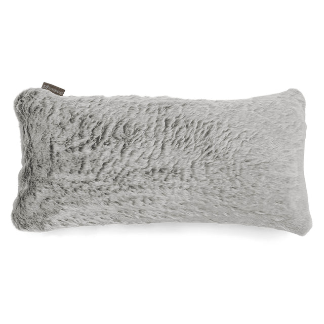 CloudSac 50 Kæmpe Pude med Memory Skum 40 x 80cm - Imiteret Kaninpels Lysegrå 01